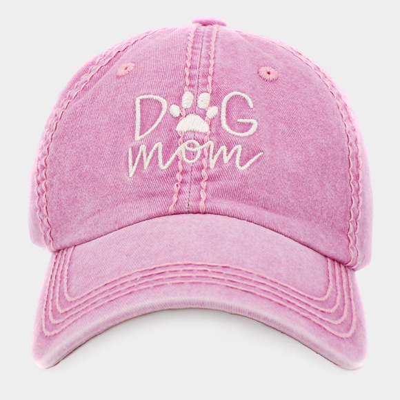 Pink Paw Dog Mom Cap Sun Hat - Picture 1 of 1